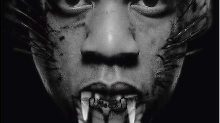 Die größten Biester des US-Hip-Hop. Jay-Z und Kanye West (unten) stilisieren sich im Booklet ihres Albums zu Raubkatzen. Fotos: Universal