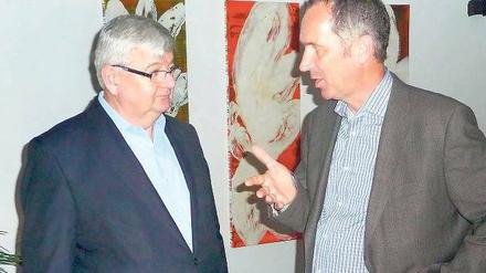 Rückblick: Stephan Lamby (re). im Gespräch mit Joschka Fischer. Foto: WDR