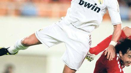 In der Schwebe. Ob Cristiano Ronaldo am Wochenende mit Real Madrid antritt, ist offen. Die Spielergewerkschaft will die ersten beiden Spieltage bestreiken. Foto: AFP