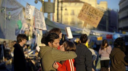 Aus Liebe zur Revolution. Die schönen Seiten der Protestbewegung auf dem Puerta del Sol in Madrid.