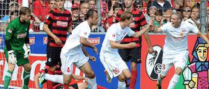 Marcel Risse (r.) brachte Mainz 05 mit seinem Treffer zum 1:0 auf die Siegerstraße.