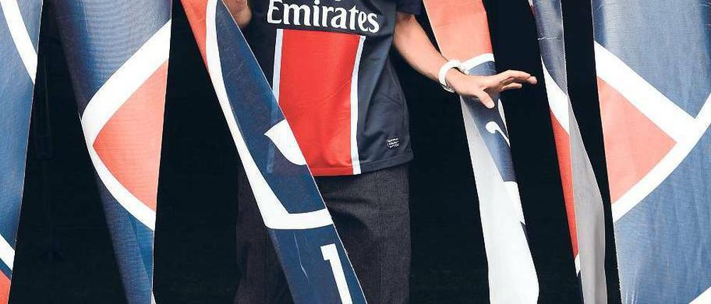 Der teuerste Mann Frankreichs. Paris Saint-Germain überwies für Javier Pastore 42 Millionen Euro an US Palermo. Foto: AFP