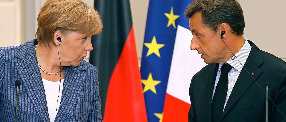 Deutschland und Frankreich sind sich einig: Es soll auch weiterhin keine Eurobonds geben - dafür aber eine Art europäische Wirtschaftsregierung.