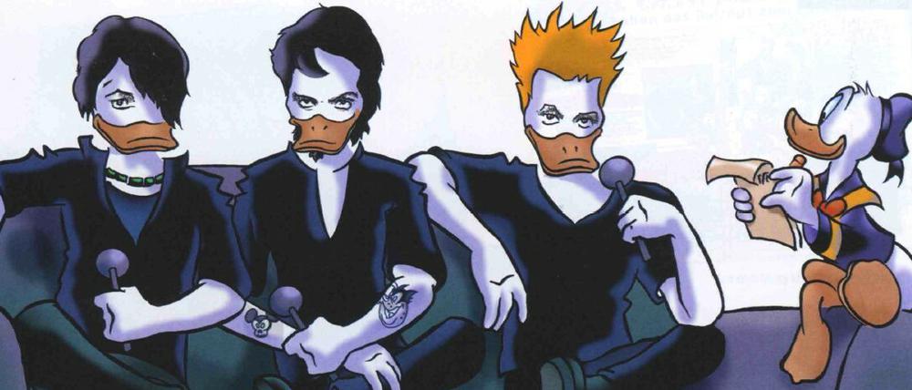 Wie ihnen der Schnabel gewachsen ist: Die Ärzte im Interview mit dem Namensgeber der neuen Zeitschrift.