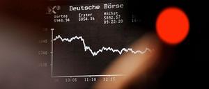 Rezessionsängste treiben die Kurse an den Aktienmärkten nach unten.