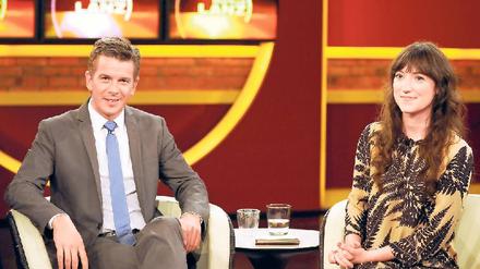 Blowjob und Brudertod. Charlotte Roche zu Gast bei Markus Lanz. Foto: dpa