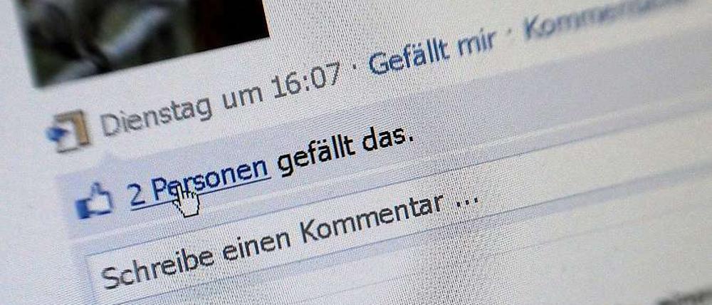 Stein des Anstoßes: Facebooks "Like"-Button. Datenschützern gefällt er nicht.