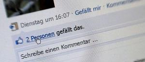 Stein des Anstoßes: Facebooks "Like"-Button. Datenschützern gefällt er nicht.