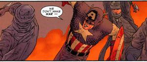 Krieg dem Terror: Eine der von John Cassaday gezeichneten Szenen zu John Ney Riebers 2002 veröffentlichter Erzählung.