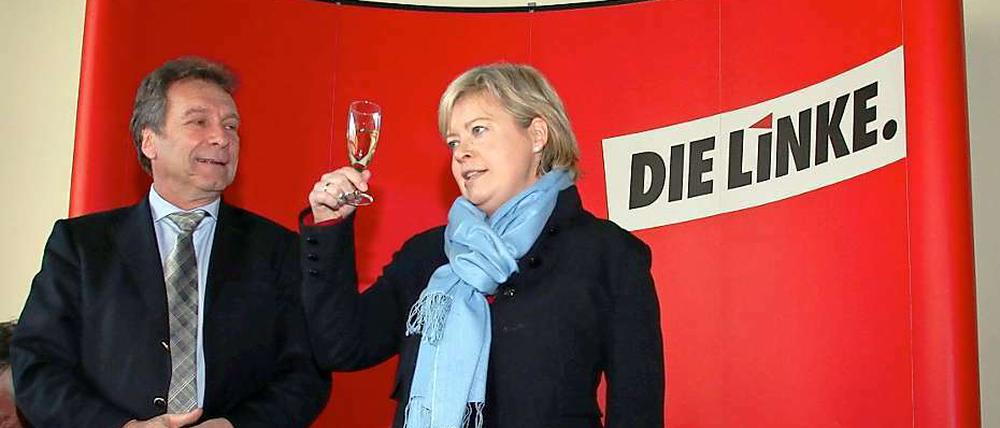 Prost! Geburtstagsgrüße übermittelten Gesine Lötzsch und Klaus Ernst an Fidel Castro, den ehemaligen Staatschef Kubas - und "lieben Genossen".
