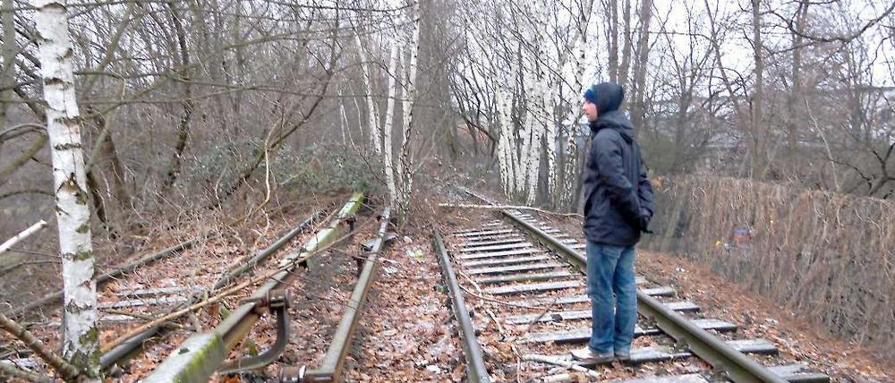 Die Stromschiene ist schon lange nicht mehr in Betrieb.