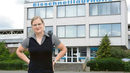 Eissportlerin Jenny Wolf Trainiert in Hohenschönhausen und engagiert sich in Lichtenberg.