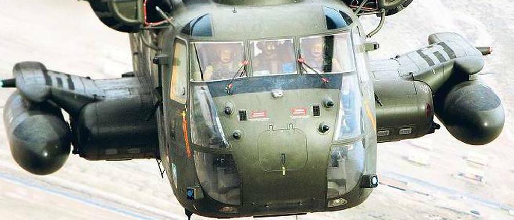 Hubschrauber angefordert. Die afghanische Polizei hat die Bundeswehr bei der Suche um ihre Hilfe gebeten.