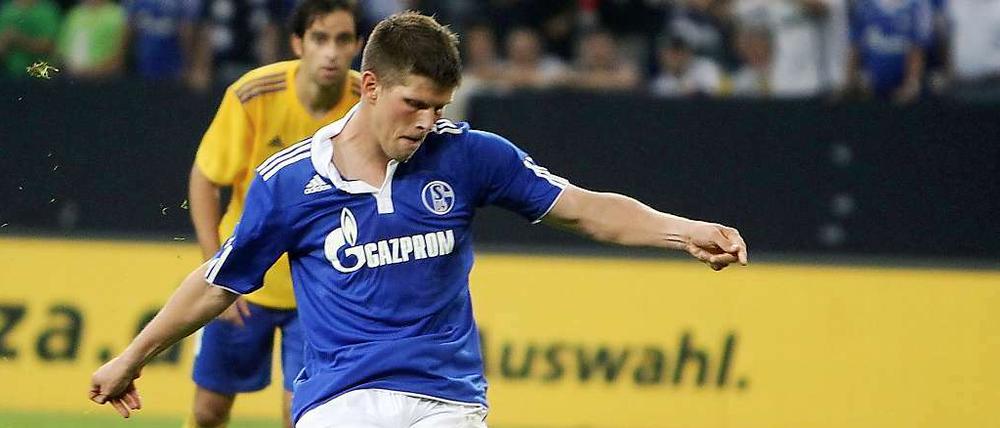 Schalkes Vierfachtorschütze Klaas-Jan Huntelaar