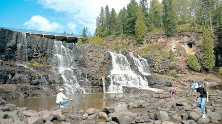 Der Gooseberry Falls State Park in Minnesota lockt Tagesausflügler, die mal eine Pause brauchen vom Lake Superior. Foto: Christian Röwekamp