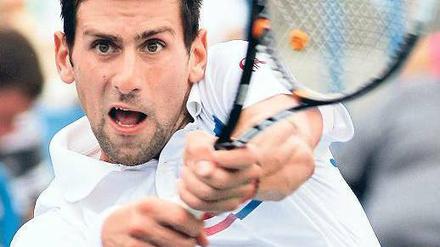 Schwer zu schlagen. Novak Djokovic will seinen dritten Grand-Slam-Titel. Foto: dapd
