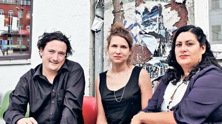 Die Festivalmacher Andreas Gebhard, Andrea Goetzke und Melissa Perales (von links).