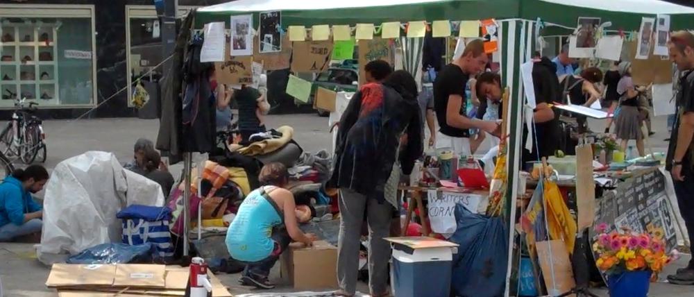Der Infostand ist genehmigt - das Camp nicht.