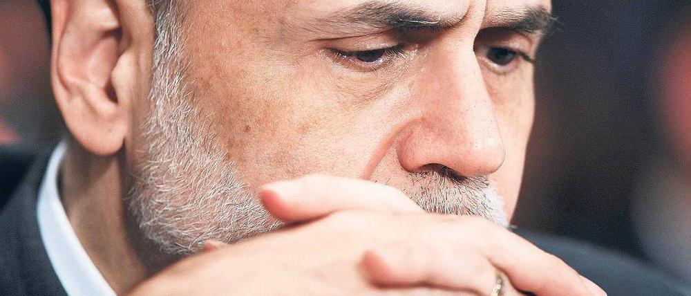 Wenig Spielraum. US-Notenbankchef Bernanke hat nicht mehr viele Instrumente zur Verfügung, um die Wirtschaft zu stimulieren. Foto: AFP