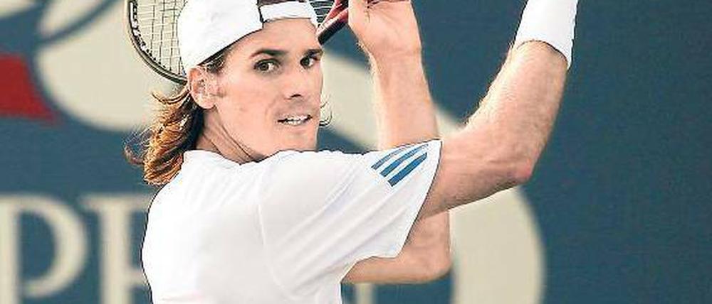 Noch gut in Schwung. Auch mit 33 Jahren denkt Thomas Haas nicht an sein Karriereende, nach den US Open will er weiterspielen. Foto: AFP