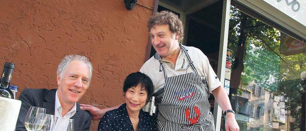 Hans Peter Kuhn mit seiner Ehefrau beim Lieblingsitaliener „Bruno“.