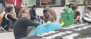 Beharrlich: Das geräumte Protestcamp am Alex wird fortgesetzt.