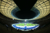 Volles Olympiastadion, schöne Choreo der Fans vor dem Spiel. Es wurde das erhoffte Fußballfest zwischen England und Deutschland.