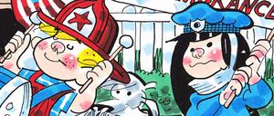 Helden wie sie: Auch die Comicfigur Dennis erinnert an die Ereignisse vor zehn Jahren.