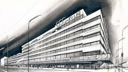 Großstadtkreuzer. Geschäftshaus Knesebeckstraße/Kurfürstendamm von Schwebes & Schoszberger (1966). Foto: Architekturmuseum