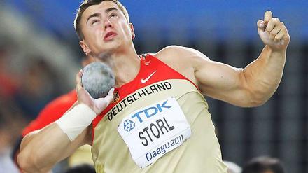 Goldjunge: David Storl siegte beim Kugelstoßen in Daegu.