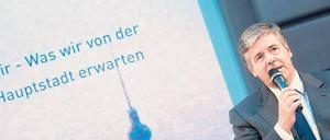 Blick nach vorn: Josef Ackermann.