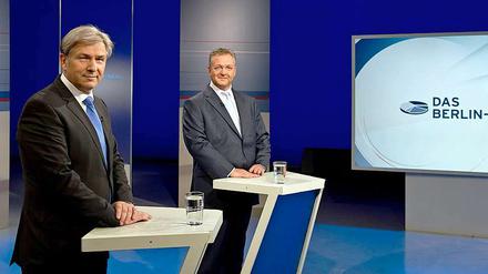 Klaus Wowereit, Frank Henkel und ein Berlin-Duell.