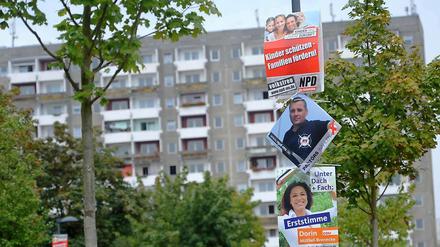 Verlust mit Volkstreue: Die NPD hat Stimmen verloren, könnte aber so gerade noch in den Schweriner Landtag einziehen.