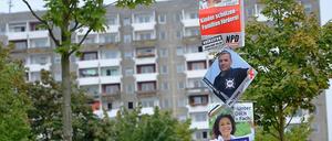 Verlust mit Volkstreue: Die NPD hat Stimmen verloren, könnte aber so gerade noch in den Schweriner Landtag einziehen.