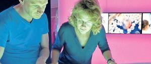 Leuchtende Zukunft. Informiert wird in der Science Gallery per Touchscreen. 