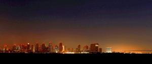 Nicht so hell wie sonst: Auch in San Diego fiel der Strom aus.