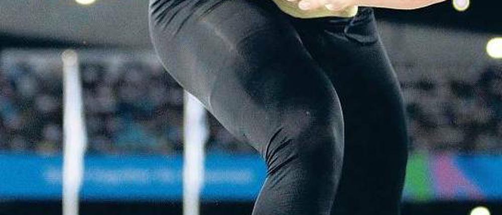Sensations-Weltmeister. David Storl, der überraschend die Goldmedaille im Kugelstoßen gewonnen hat, warnt vor übertriebenen Erwartungen an seine Leistung beim Istaf. Foto: dpa