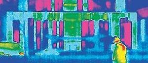 Effizientes Regieren? Ein Wärmebild des Bundeskanzleramts. Foto: dpa