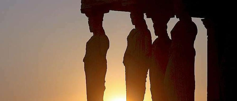 Ruinen vor Sonnenuntergang: Symbolträchtige Motive finden die Fotografen in Griechenland reichlich.
