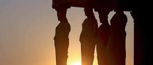 Ruinen vor Sonnenuntergang: Symbolträchtige Motive finden die Fotografen in Griechenland reichlich.