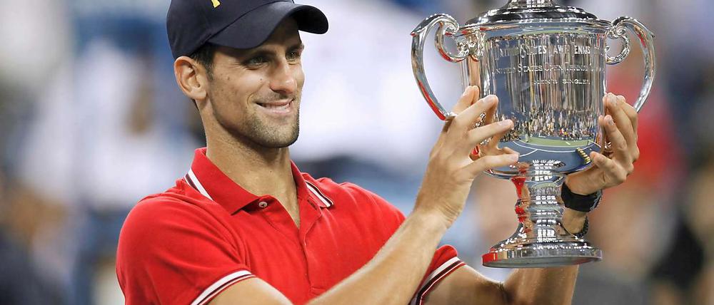 Novak Djokovic. Verdienter Sieg nach vier Stunden.