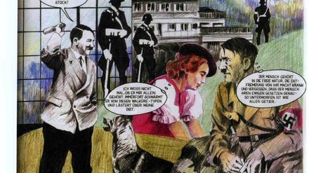 Der Führer privat. Eine Seite aus dem Comic "Hitler" von 1993.