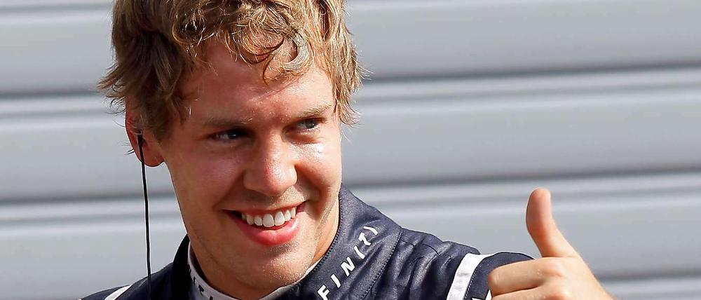 Weltmeister Sebastian Vettel sicherte sich in Monza mit seinem Red Bull bereits die zehnte Pole-Position der Saison.
