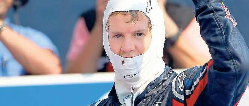 K.o.-Haken für die Konkurrenz. Weltmeister Sebastian Vettel ist Titel Nummer zwei kaum noch zu nehmen. Foto: dpa