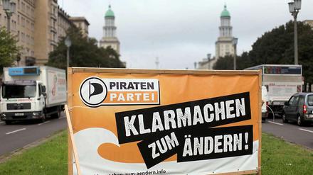 Die Piratenpartei hat gute Chancen auf einen Einzug ins Abgeordnetenhaus.