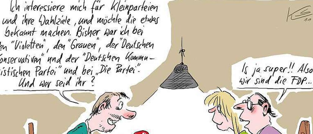 Welche Partei als "klein" zu bezeichnen ist, wird immer nebulöser. Die Piraten liegen Umfragen zufolge in Berlin deutlich vor der FDP.