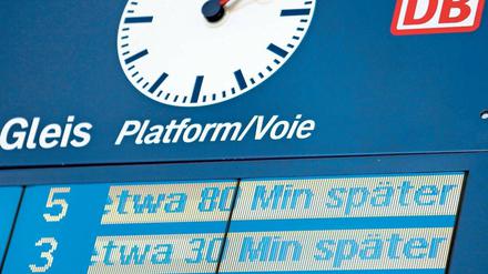 Am Puls der Zeit. Ab einer Verspätung von 60 Minuten können Kunden ein Viertel des Fahrpreises zurückverlangen.