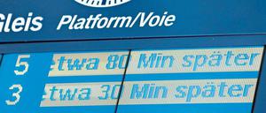 Am Puls der Zeit. Ab einer Verspätung von 60 Minuten können Kunden ein Viertel des Fahrpreises zurückverlangen.