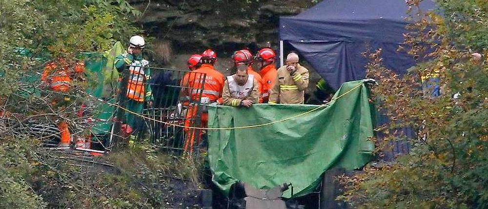 Aller Einsatz nützte nichts, vier Bergleute starben beim Grubenunglück in der walisischen Stadt Cilybebyll.