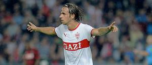 Der Mann des Tages: Martin Harnik erzielte zwei Tore zum Stuttgarter 2:1-Sieg in Freiburg.